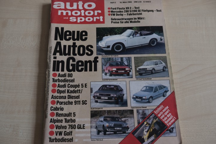 Deckblatt Auto Motor und Sport (05/1982)
